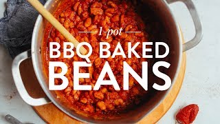 1Pot BBQ Baked Beans  Minimalist Baker Recipes [upl. by Gemma]