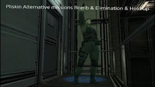 MGS2 VRPliskin Alternative missions Bomb amp Elimination amp Hold up [upl. by Limhaj838]