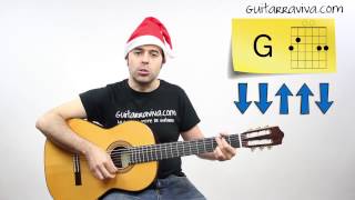 Aprende Burrito Sabanero en guitarra fácil tutorial villancicos tutorial acordes [upl. by Bittner782]