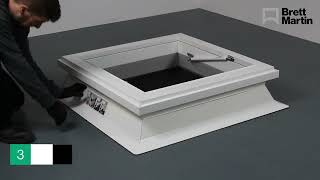 Mardome Polycarbonate Access Hatch Rooflight on PVC kerb Installation Guide [upl. by Giess]