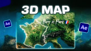 Hyper Realistic Map Effect  After Effects Tutorial [upl. by Wurster34]