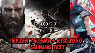 ASUS TUF GAMING A15 Ryzen 7435hs RTX 2050 gaming test [upl. by Aileduab572]