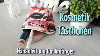 Kosmetiktasche Nähen  Für Anfänger  Nähtinchen [upl. by Brice]