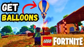 How to Get BALLOONS in LEGO Fortnite fortnitelego [upl. by Gerri]