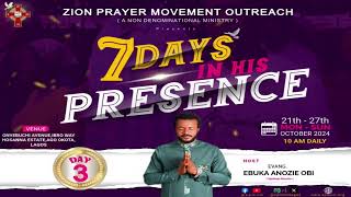 IN HIS PRESENCE PROGRAM DAY 3  2NDSESSION  23RD OCTOBER 2024 [upl. by Arraek]