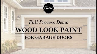 Giani Wood Look for Garage Doors Full Demo [upl. by Leur]