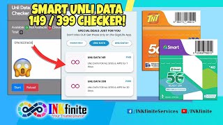 SMART UNLI DATA 149399 CHECKER Easiest Way to Check Smart Unli Data Promo  INKfinite [upl. by Cherianne670]