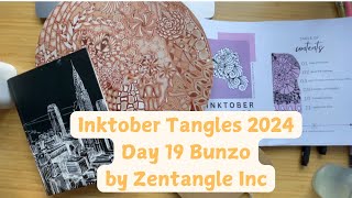 Inktober Tangles 2024 Day 19 Bunzo by Zentangle Inc [upl. by Guimar]