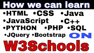 how to use w3schools website w3schoolslearn htmlcssjavaComputer Teachertehseenitsanakhan2596 [upl. by Ahsemac]