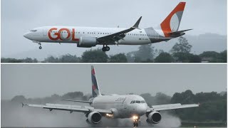 Tarde tumultuada com chuva no Aeroporto de Joinville 27102024 [upl. by Nordgren]