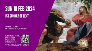 Catholic Sunday Mass Online  1st Sunday of Lent 18 Feb 2024 [upl. by Cynara]