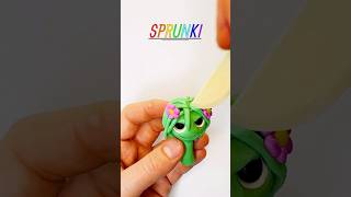 I made SPRUNKI from polimer clay 💚sprunki polimer diy shorts art [upl. by Aynos]