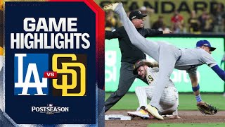 Dodgers vs Padres NLDS Game 3 Highlights 10824  MLB Highlights [upl. by Hartzel]