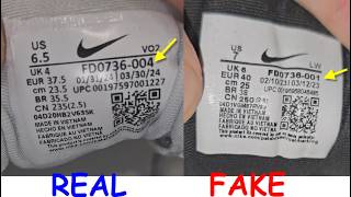 Nike V2K run sneakers real vs fake How to spot original Nike V2K running shoes [upl. by Betty]