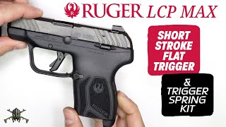 MCARBO Ruger LCP MAX Trigger Spring Kit and Short Stroke Flat Trigger Upgrade  How To Install [upl. by Arymas]