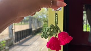 💥Novedosa Idea 💥 Nuevo modelo de Llavero de flores campanas Tejidas a Crochet flowers crochet [upl. by Dosia]