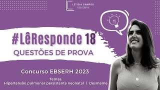 LêResponde 18 questões do concurso EBSERH 2023 [upl. by Gaidano]