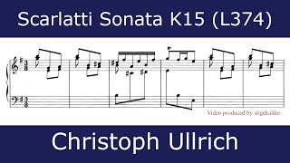 Domenico Scarlatti  Sonata in E minor K15 Christoph Ullrich [upl. by Tenaej]