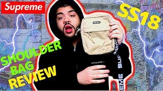 SUPREME SS18 Shoulder Bag Review amp LEGIT CHECK COMPARISON [upl. by Eidak]