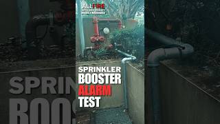 SPRINKLER BOOSTER ALARM TEST  ALLFIRE SERVICES australia sydney firesafety firesecurity [upl. by Narad]