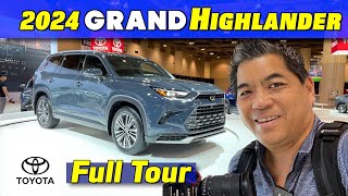 Full Tour of the All New 2024 Toyota Grand Highlander Hybrid MAX AWD Platinum [upl. by Zurek]