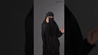 Burka totorial  black Abaya outfit with different design  order link description [upl. by Graf]