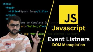 What are Event Listeners in Javascript  DOM Manipulation Tutorial [upl. by Kuehnel]