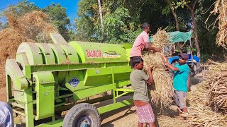 Dhan Mara MachinePaddy Thresher MachineDasmesh ThresherDhan Thresher Machine Price in India [upl. by Oniluap]