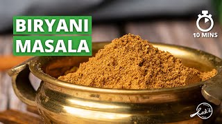 Biryani Masala Recipe  How to make Biryani Masala  Home Made Biryani Masala  Cookd [upl. by Jenness]