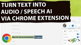 How to Turn Text on Web Pages into High Quality Audio using Google Chrome Extension  Text To Speech [upl. by Hgieloj509]