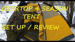 Geertop 4 Season Tent Set Up and Review [upl. by Sprung279]