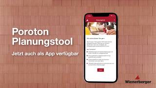 Poroton Planungstool als App von Wienerberger [upl. by Eilrak]