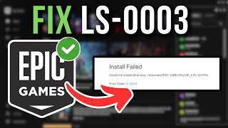 How to Fix Epic Games Error IS0003  Full Tutorial [upl. by Pirri]