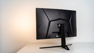 MSI G24C4 Review  Curved 144 Hz sub 200 [upl. by Elleyoj926]