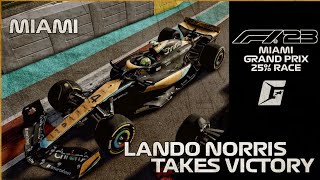 F1 2023 GAME  25 Race Miami  Lando Norris  PS4 Gameplay [upl. by Alber]