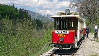 Tram Drivers View  Museumstramway Mariazell Museum tramway Mariazell Mariazell  Erlaufsee 4K [upl. by Ainesey]