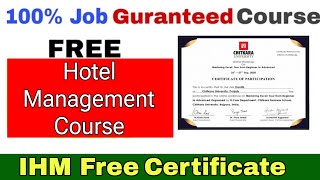 Free Online Hotel Management Course with Certificate  Free Hospitality Courses Online [upl. by Yelyab]