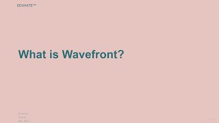 What is Wavefront [upl. by Stinson203]