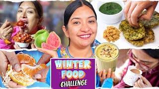 24 Hours Winter Food Challenge  Must have food in Winters  CookWithNisha [upl. by Marybella]