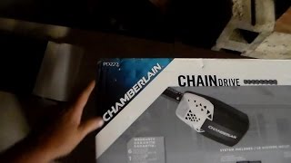 Chamberlain PD222 Garage Door Opener Install [upl. by Maro105]