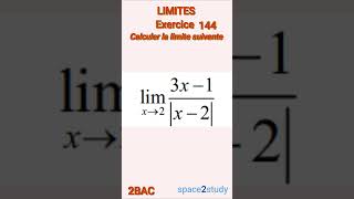 Exercice 144 Limites 2BAC Maths [upl. by Baptista]