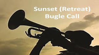 SUNSET Retreat  Bugle Calls on Trumpet  Military Cadence [upl. by Emad]