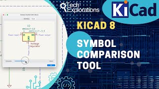 KiCad 8 Schematic editor symbol comparison tool [upl. by Nonnah]