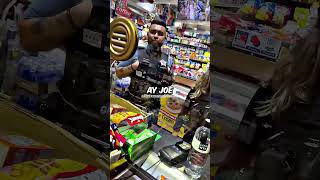 Hood cashier CATCHES police SHOPLIFTING 😂 credits khalidattaf [upl. by Oilalue]