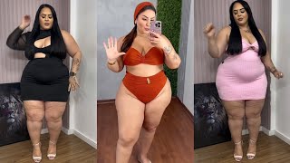 Plus size trends 2024 👙 Curvy Plus Size Bikini Fashion [upl. by Bezanson]