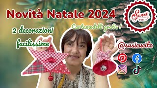 🎄 2 decorazioni facilissime per le feste  idee NATALE 24 💫 [upl. by Natsirk]