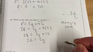 Maths GCSE Foundation exam algebra questions [upl. by Mcroberts]