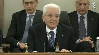 Mattarella alla seduta del CSM per l’elezione del nuovo Vice Presidente [upl. by Reffotsirk]