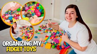 Mrs Bench Organizing Her HUGE Fidget Toy Collection [upl. by Justina463]