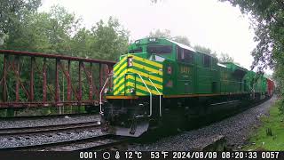 240811 North Facing Backyard Railcam Part2 [upl. by Mas]